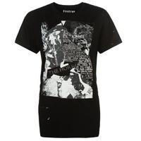 firetrap blackseal band graphic t shirt