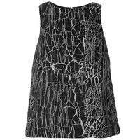 Firetrap Blackseal Cracked Print Top