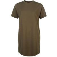 Firetrap Blackseal Khaki Long Length Tee Shirt Ladies