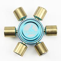 Fidget Spinner Hand Spinner Toys Six Spinner Metal Brass EDCStress and Anxiety Relief Office Desk Toys Relieves ADD, ADHD, Anxiety, 