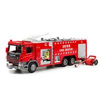 Fire Engine Vehicle Toys Car Toys 1:50 Metal ABS Plastic Red Model Building Toy
