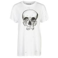 Firetrap Blackseal Distressed Skull T Shirt