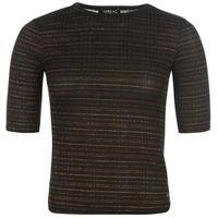 firetrap blackseal lurex striped top