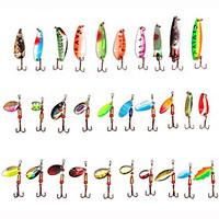 Fishing Lures 30pcs 2.5-13g Spinnerbaits Top Quality Metal Bait Spoon Spinner