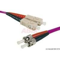 fiber duplex patch cord om3 50125 scst purple 1 m