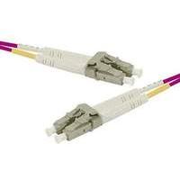 fiber duplex patch cord om3 50125 lclc purple 1 m