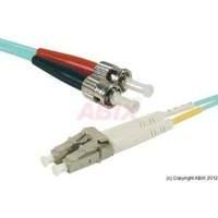 Fiber Duplex Patch Cord Om3 50/125 Lc/st Aqua- 3 M