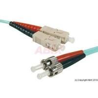 Fiber Duplex Patch Cord Om3 50/125 Sc/st Aqua- 1 M