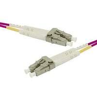 fiber duplex patch cord om4 50125 pink lszh lclc 30 m