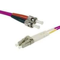 Fiber Duplex Patch Cord Om3 50/125 Lc/st Purple- 3 M