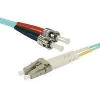 Fiber Duplex Patch Cord Om3 50/125 Lc/st Aqua- 5 M