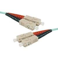 fiber duplex patch cord om3 50125 aqua lszh scsc 05 m