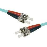 Fiber Duplex Patch Cord Om3 50/125 Aqua Lszh St/st- 0.5 M