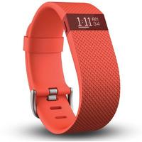 fitbit charge heart rate monitor and activity tracker orange large