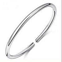 Fine 925 Silver Cuff Bracelet Bangles Jewelry Christmas Gifts