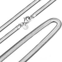 Fine 925 Silver 6MM Width Chain Necklace for DIY Necklace Jewelry (16/18/20/22/24 inch)