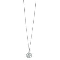 FIORELLI Ladies Silver Round Pave CZ Earrings