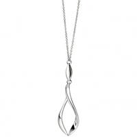 fiorelli silver double twisted marquise pendant n3404