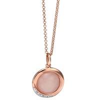 fiorelli ladies rose gold circle pendant p4234p