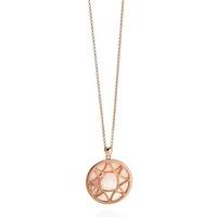 Fiorelli Ladies Rose Gold Plated Pink Mother of Pearl Pendant P4231P