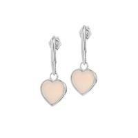 Fiorelli White Mother of Pearl Heart Dropper Earrings E5115W