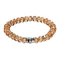 Fiorelli Silver Champagne Crystal Beaded Bracelet B4155R