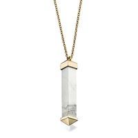 Fiorelli Costume Ladies Gold Plate Marble Pendant N3939