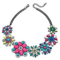 Fiorelli Costume Ladies Multicoloured Acrylic Flower Necklace N3678