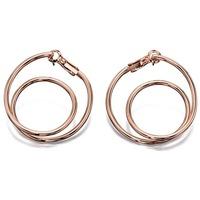 fiorelli costume ladies rose gold looped earrings e5121