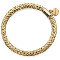 fiorelli costume ladies textured gold plate charm bangle b4609