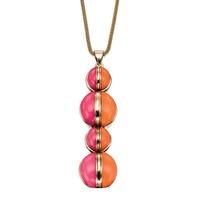 Fiorelli Costume Ladies Orange and Pink Pendant N3948