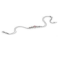 Fiorelli Silver 5x Pink Grey Crystal Bracelet B4288