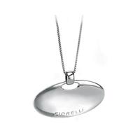 fiorelli silver solid oval pendant fi p2783