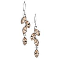 fiorelli silver champagne marquise crystal drops e4805