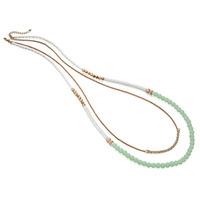 Fiorelli Costume Ladies Gold Plated Multicoloured Bead Necklace N3772