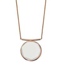 Fiorelli Costume Ladies Large White Acrylic Necklace N3936