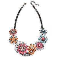 Fiorelli Costume Ladies Multi Colour Flower Necklace N3944