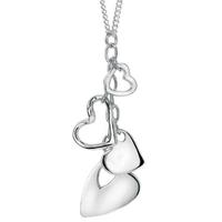 fiorelli silver heart motif pendant