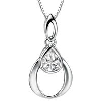 Fiorelli Silver Circle CZ Double Tear Drop P3461C