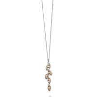 fiorelli silver champagne marquise crystal pendant p4078