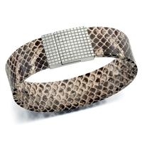 fiorelli costume brown snake skin wide bracelet b4257