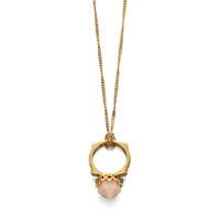 Fiorelli Costume Ladies Gold Plated Acrylic Ring Necklace N3779