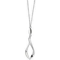 Fiorelli Silver Double Twisted marquise Pendant N3404