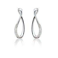 Fiorelli Gold 9ct White Gold Infinity Earrings