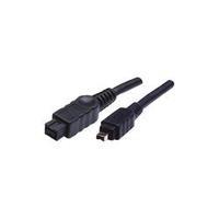 FireWire Cable [1x Firewire (800) plug 9-pin - 1x Firewire (400) plug 4-pin] 1.80 m Black Digitus