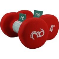 Fitness Mad 4Kg Neo Dumbbells - Red (Pair)