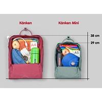 Fjällräven Kanken Rucksack black - ox red Size:37 x 29 x 18 cm