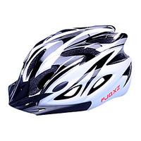 FJQXZ EPSPC Black and White Integrally-molded Cycling Helmet(18 Vents)