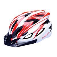 FJQXZ EPSPC Red and White Integrally-molded Cycling Helmet(18 Vents)