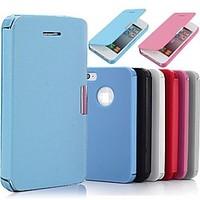 flip pu leather magnetic full body case for iphone 44s